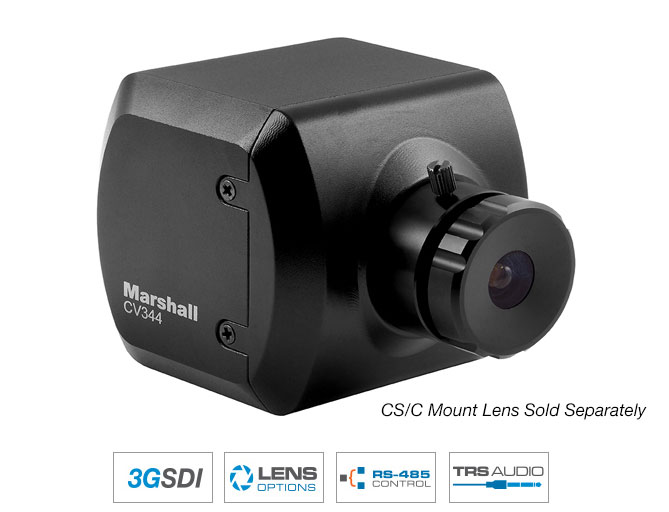 Marshall CV344 - Compact Full-HD Camera with 3G and HDSDI