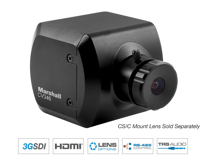 Marshall CV346 - Compact Full-HD Camera with 3G and HDSDI
