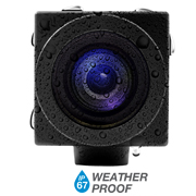 Weatherproof IP67 rated miniature pov broadcast camera