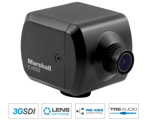 Marshall CV503 -Miniature Full-HD Camera (3G/HDSDI)