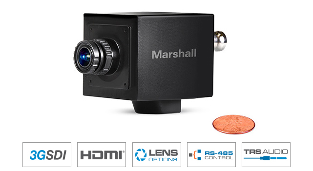 CV505-MB - Full-HD, 3G/HD-SDI, HDMI - 2.5MP Mini-Broadcast POV Camera with 3.7mm 2MP Lens