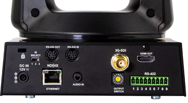 CV630-NDI has several streaming outputs