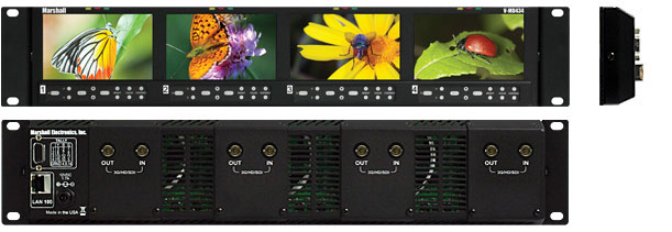4.3 inch high resolution LCD rack with modular input-output