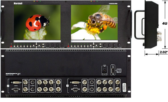 V-R82SB-AFHD outdoor LCD Rack Monitor