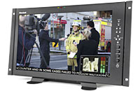 17.3-inch Full Resolution 1920 x 1080 Rackmount Monitor with Modular Input, Waveform Overlay, Audio Bars, Loud Speakers and HDMI Loop-Out