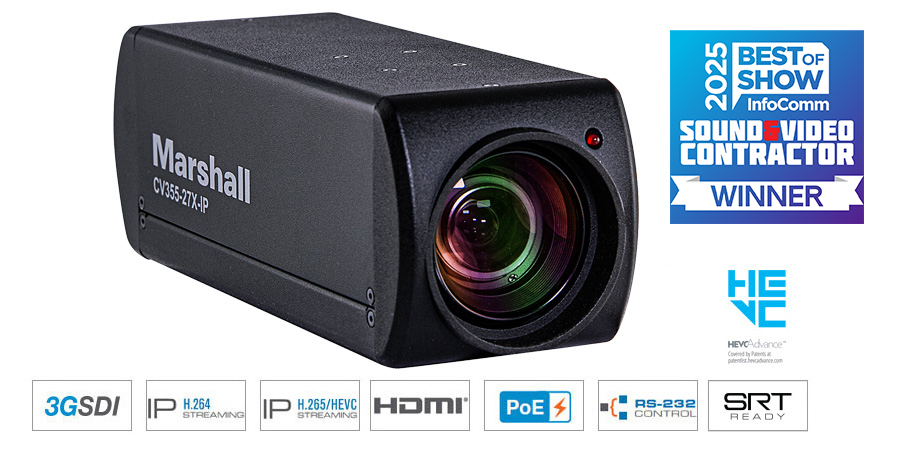 Marshall CV355-27X-IP - 30X Zoom IP Camera