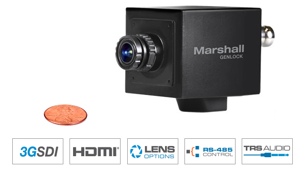 2.5MP Full-HD Miniature GENLOCK POV Camera with interchangeable lens