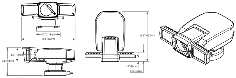 VS-WM202-HDSDI dimentional drawing