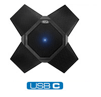 MXL AC-370-U - 360 degree universal USB microphone, fully compatible with leading video conferencing platforms such as Microsoft Teams, Google Meet, and Zoom
