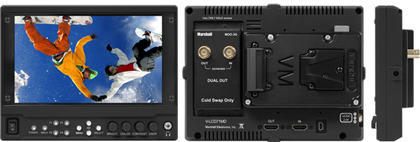 7-Inch Full Resolution Camera-top monitor