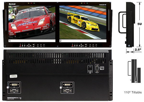 TFT-MegaPixel Dual Screen 
10.4 inch DVI Monitor Set