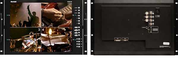 4.3-inch High Resolution LCD Rack Mount Monitor with Modular Inputs