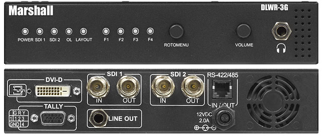 17.7-inch broadcast monitor with Dual Link, Waveform & Vectorscope and IMD