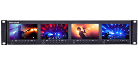 ML-454-V3 - Quad 4.6 inch Rack Monitor