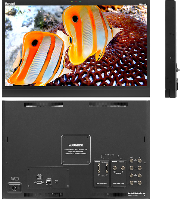 20" 7RU High Resolution LCD Rack Monitor with Modular Inputs