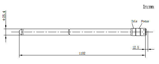 High tem harsh environment pinhole lens diagram