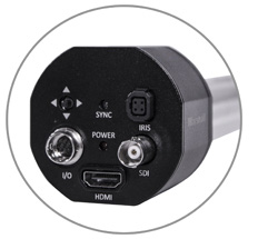 Shown with Marshall CV365-CGB, Compact HD Genlock 3G/HD-SDI/HDI/Audio Camera