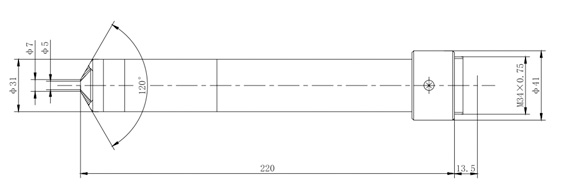 V-PL-HITEMP-IR-A 220mm length