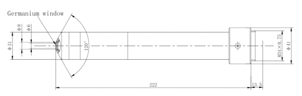 V-PL-HITEMP-IR-B 220mm length