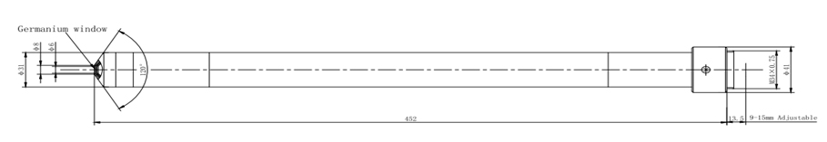 V-PL-HITEMP-IR-B450 450mm length